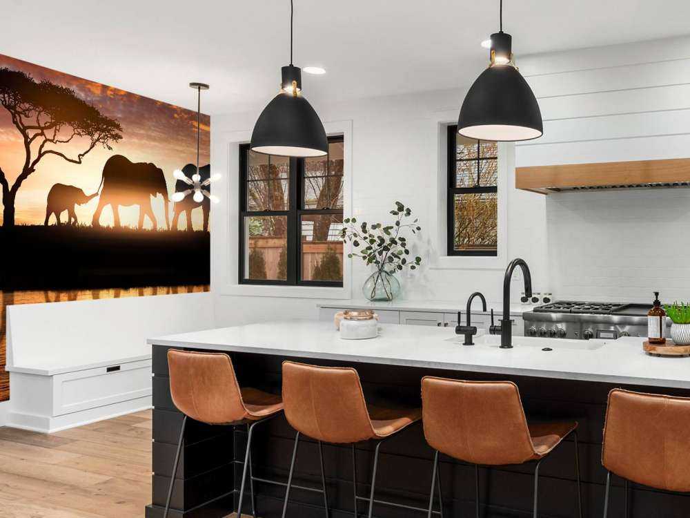 Elefanter i savannen