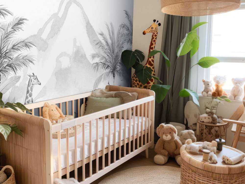 Djungeldjur i svartvitt