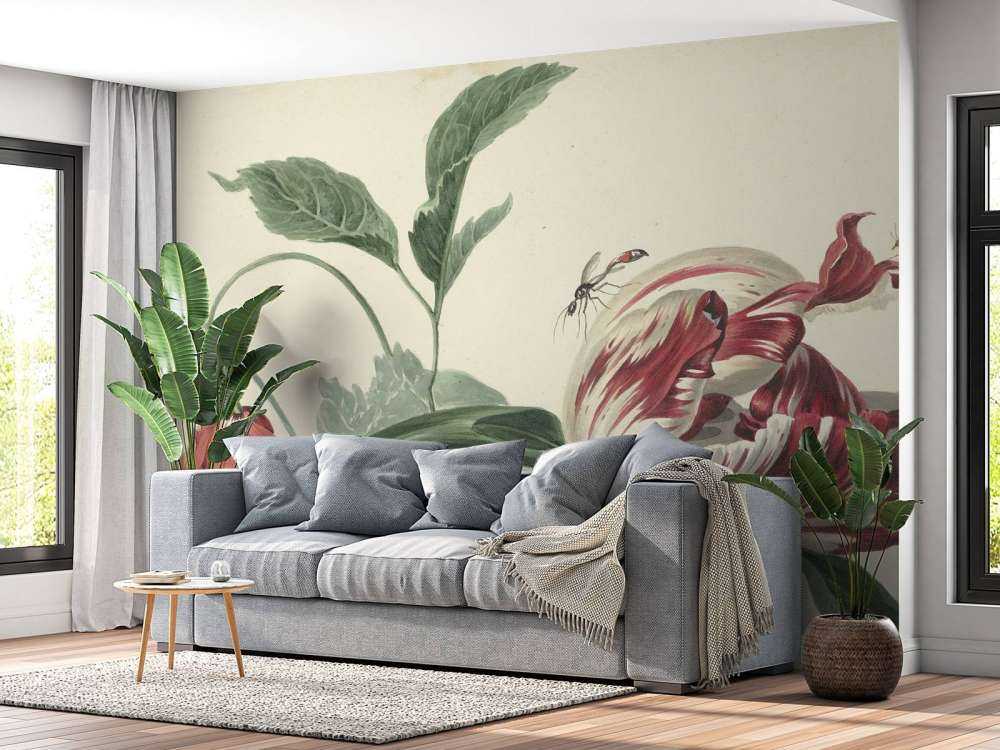 Tulpan och en vallmo, Willem van Leen