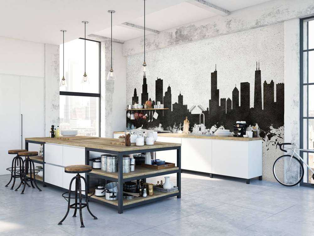 Akvarell silhuett, Chicago