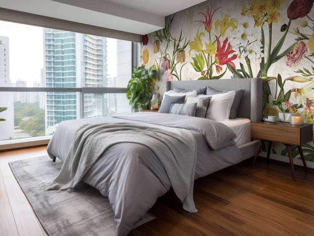 Vårblommor - Varm honungbeige