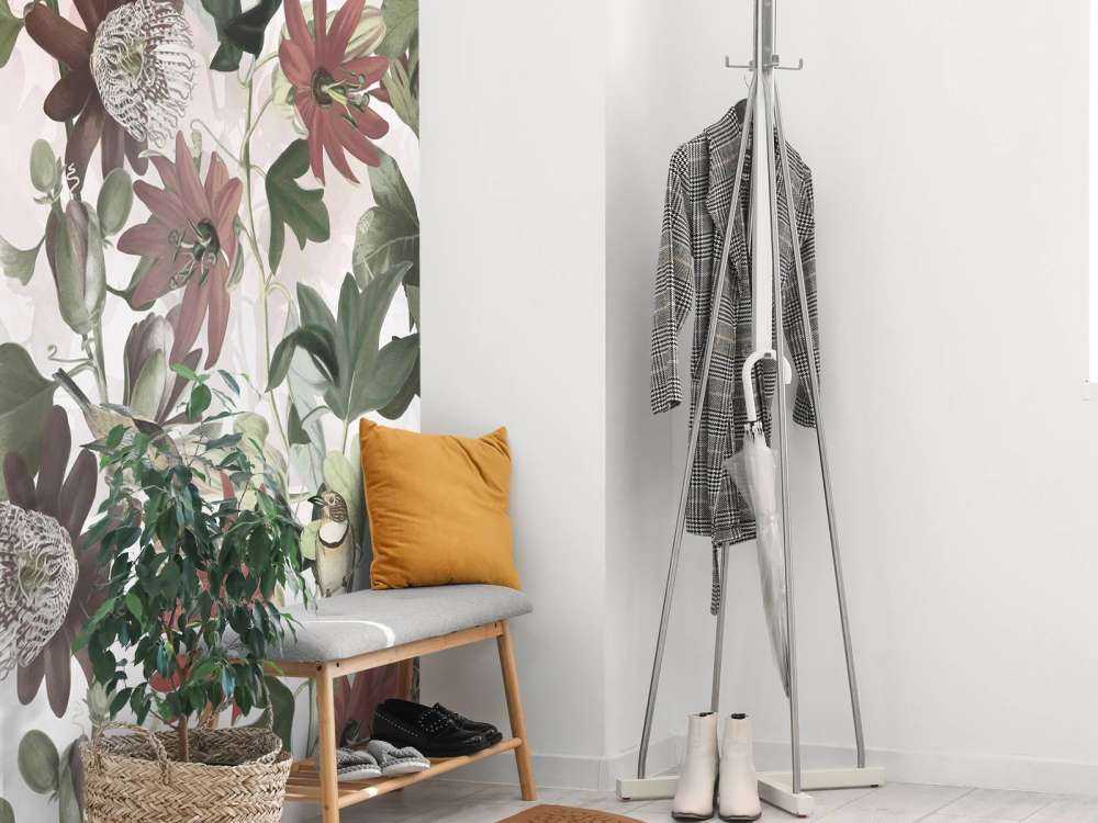 Sju fåglar i förtrollad lövverk - Blush Garden