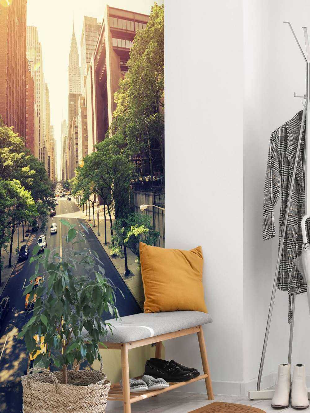 Motorvej gennem en by