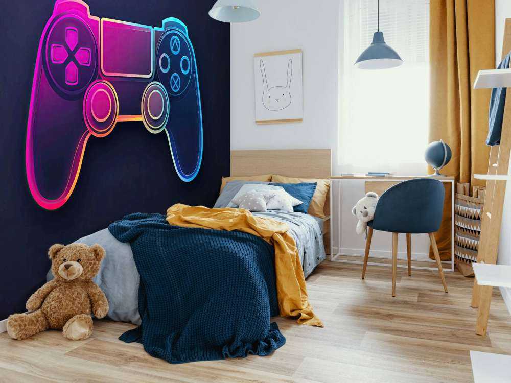 Neon Gaming Controller