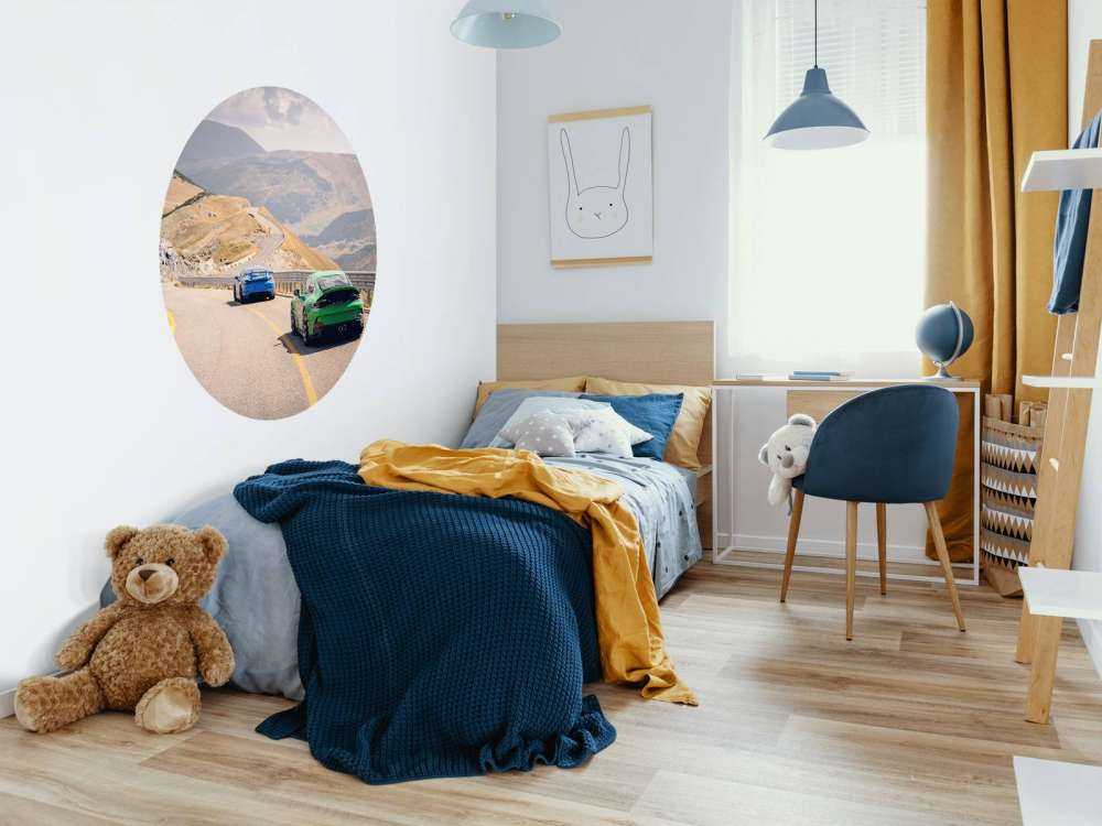 Slingrende rute gennem bjergene