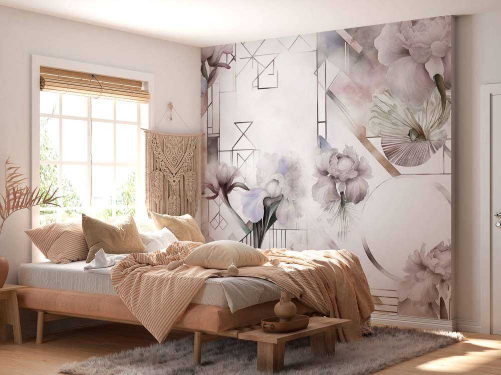 Vandfarve Geometri Beige