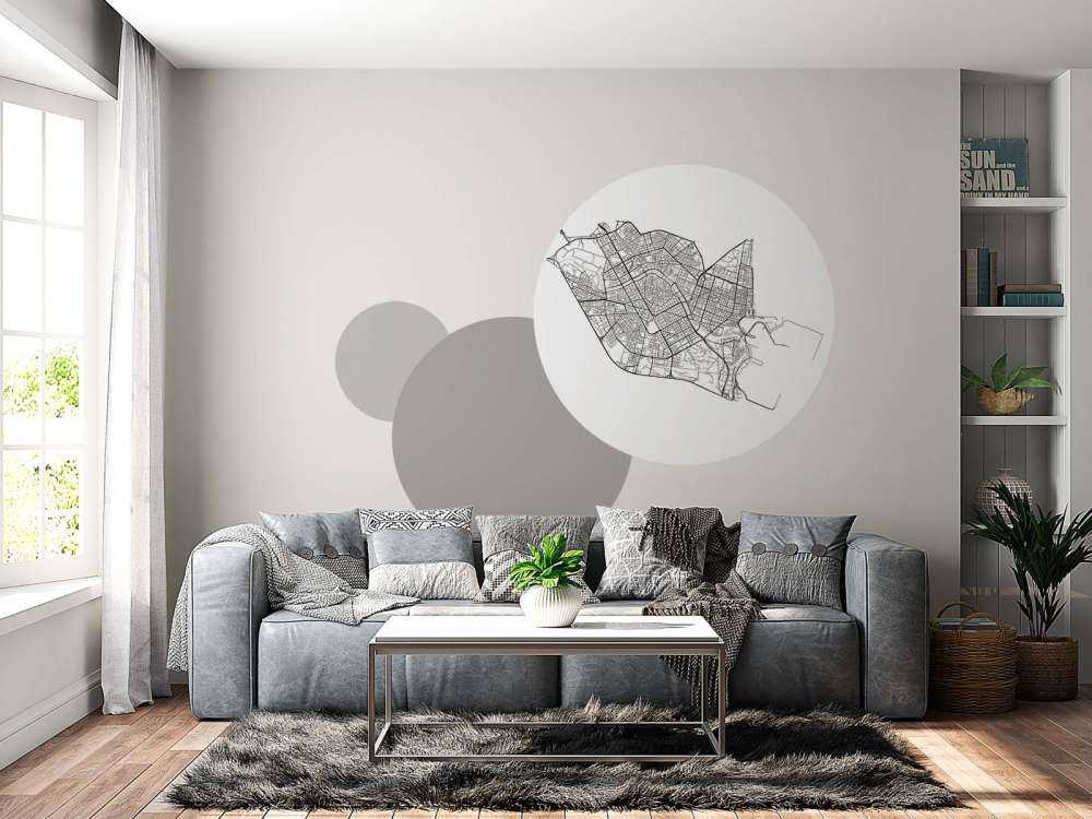 Kort over Valencia, hvid