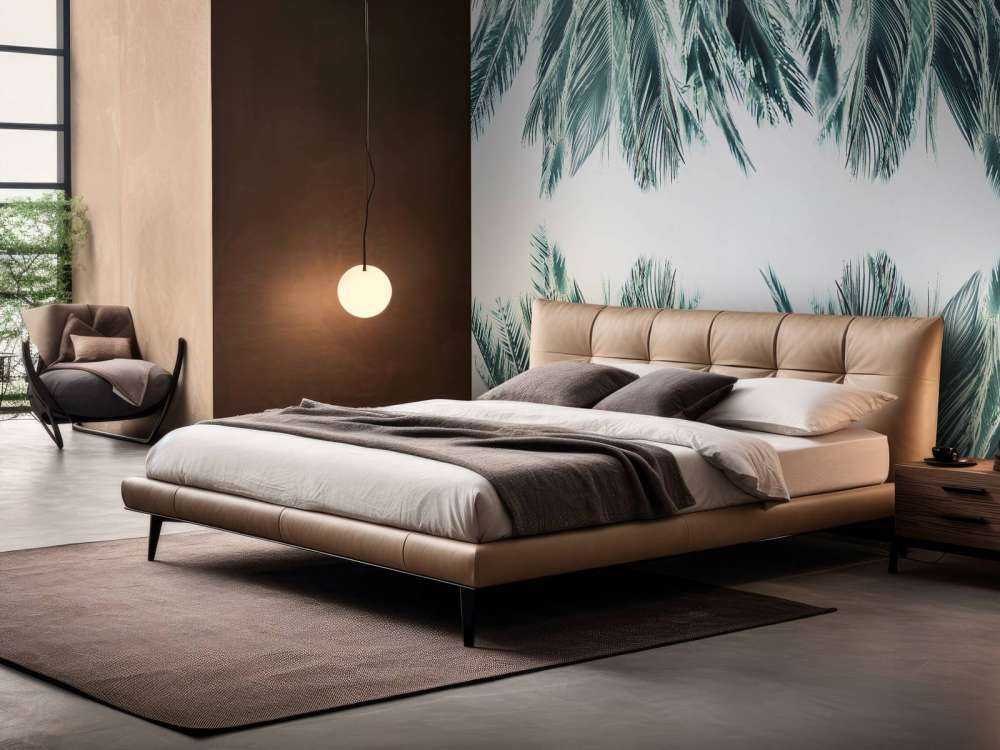 Palme blade på hvid baggrund