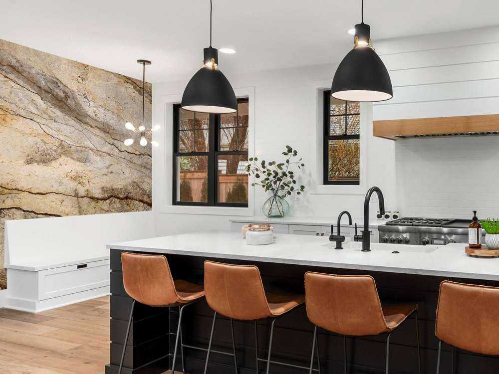 Marmor med sandfarve