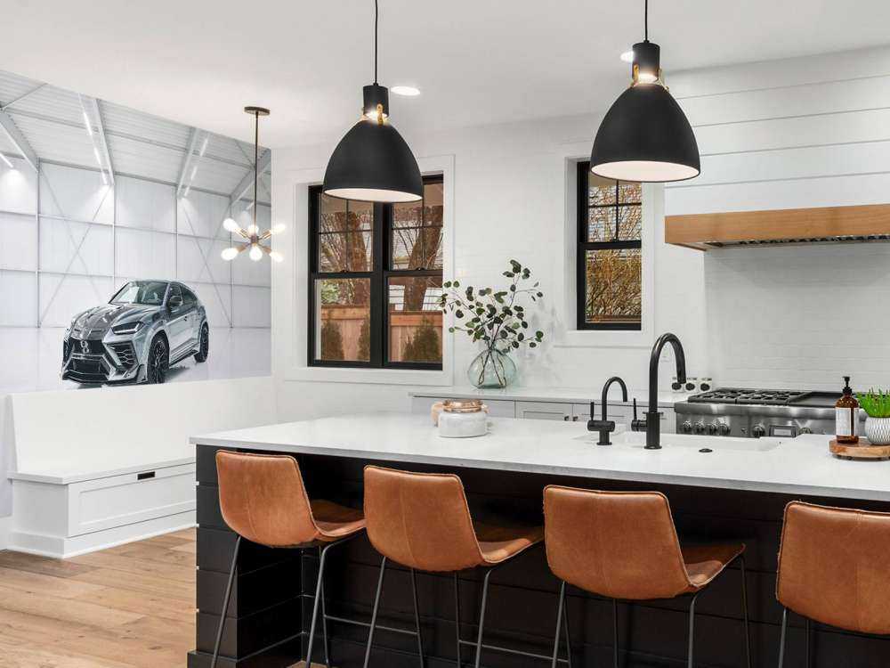 Lamborghini i hvid hal