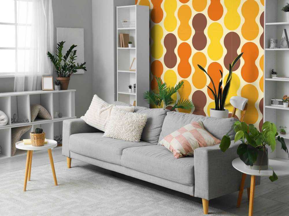 Retro blomstermønster