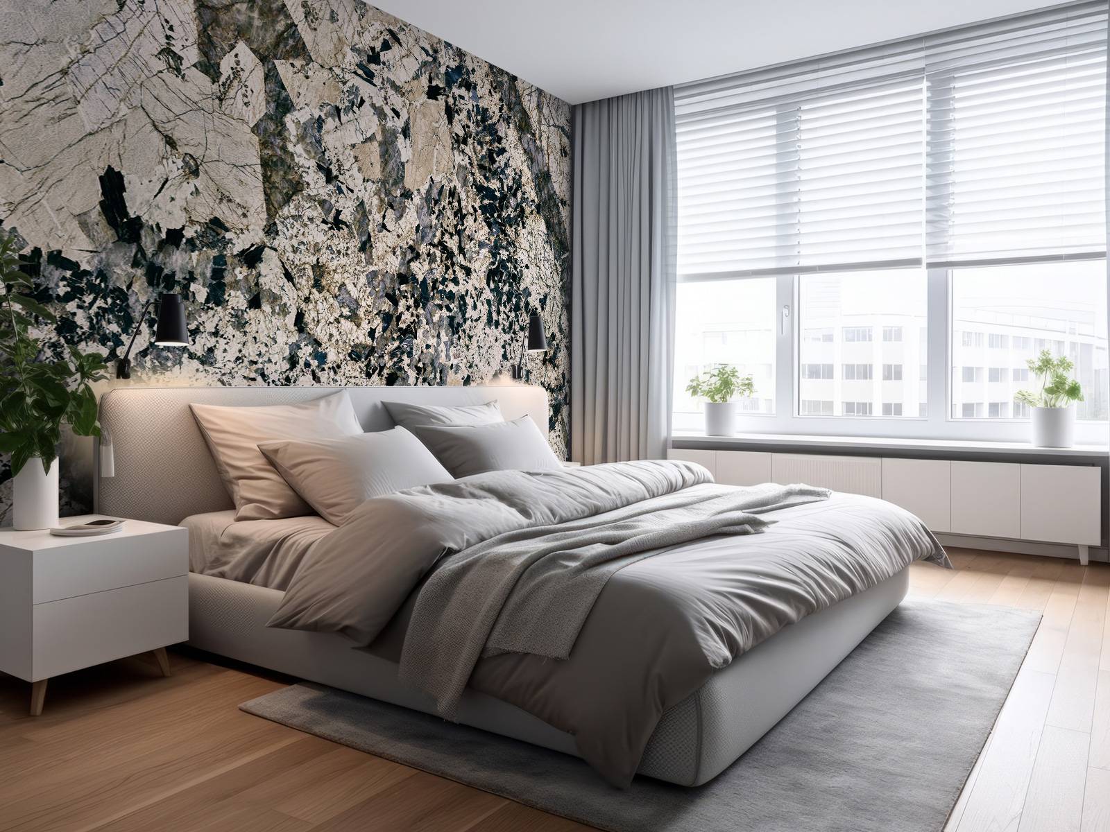 Marmor med blokstruktur