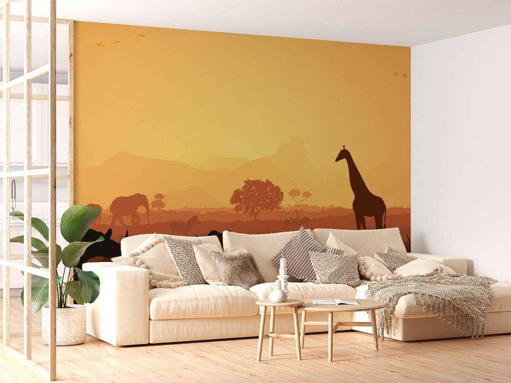 Vilde dyr på savanne