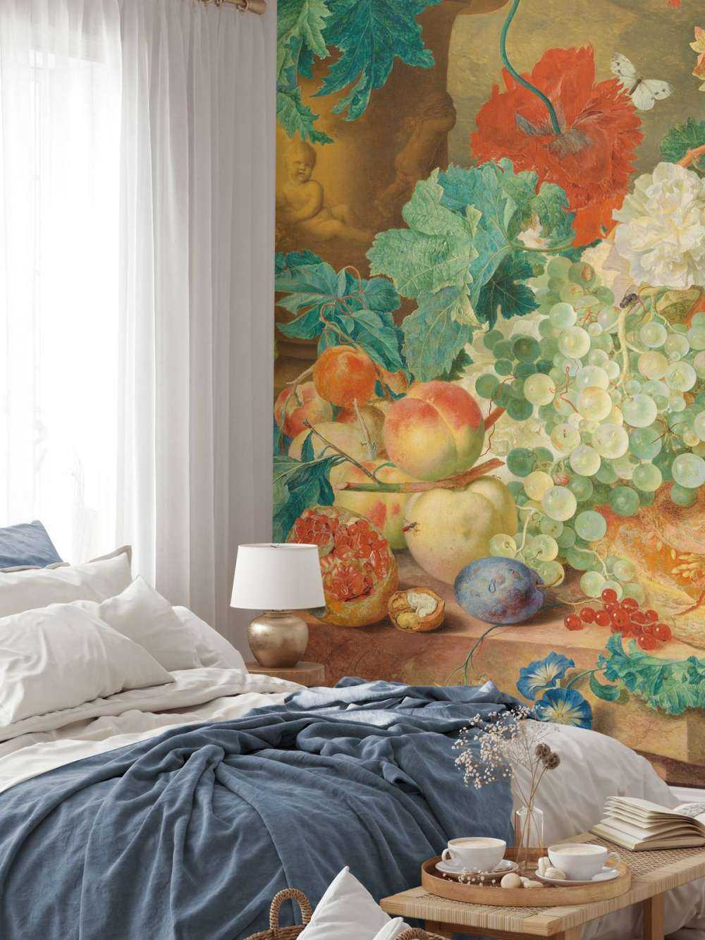 Stilleven met bloemen en vruchten, Jan van Huysum