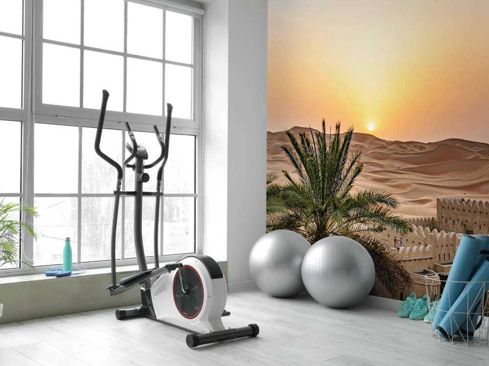 Abu Dhabi ved solnedgang