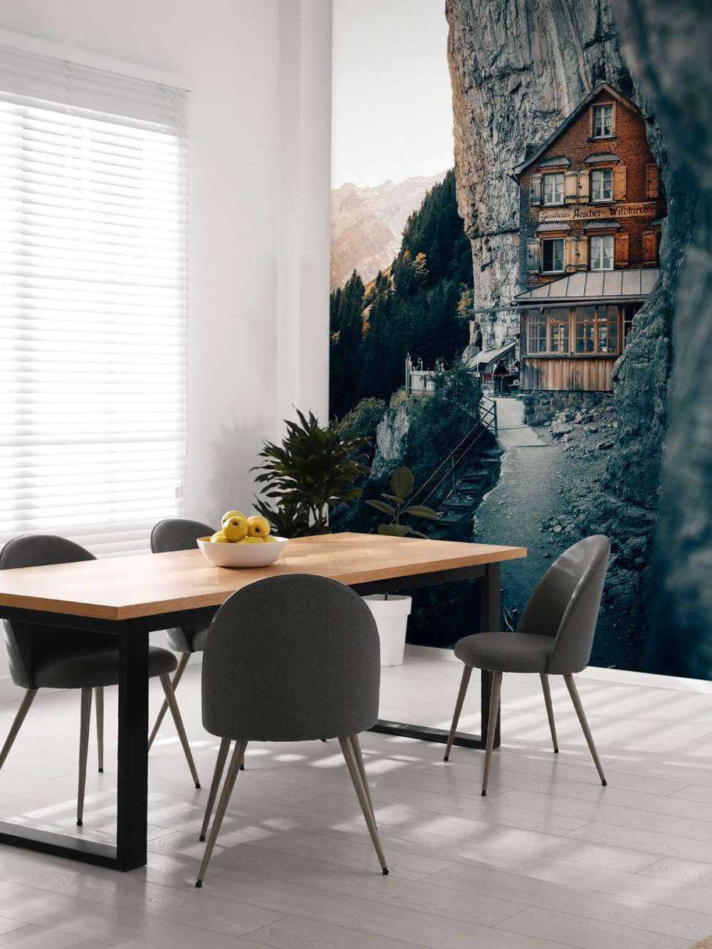 Bjerghytte i Alperne