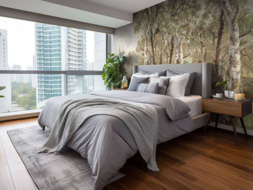 Skovlandskab Farve Panorama