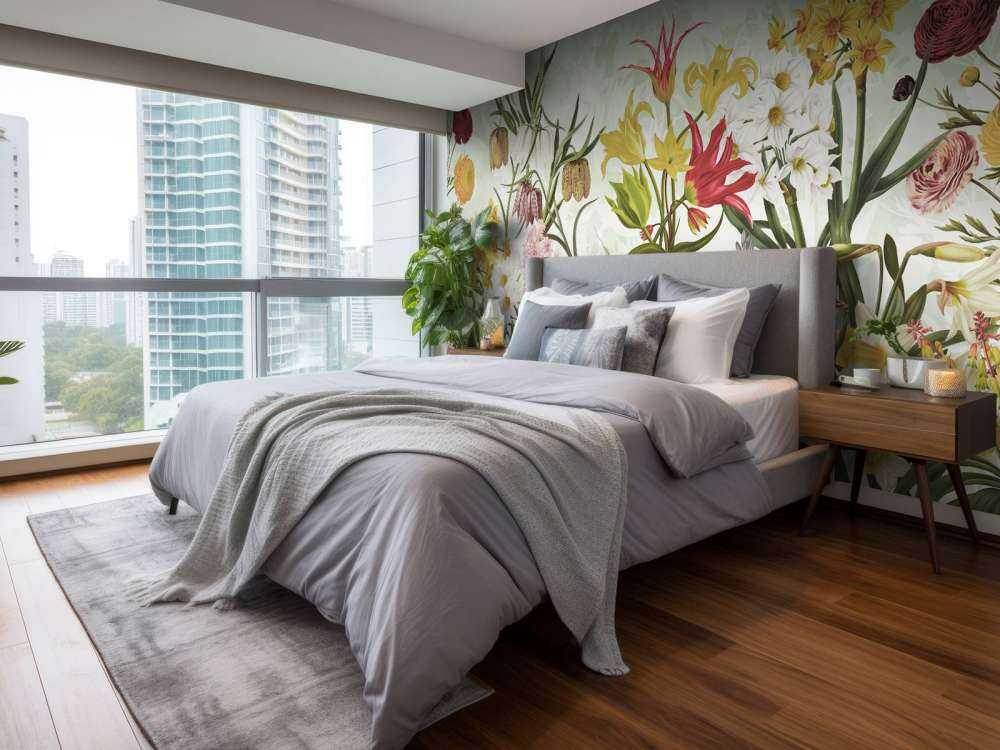 Forår Blomster - Frisk Mynte Grøn