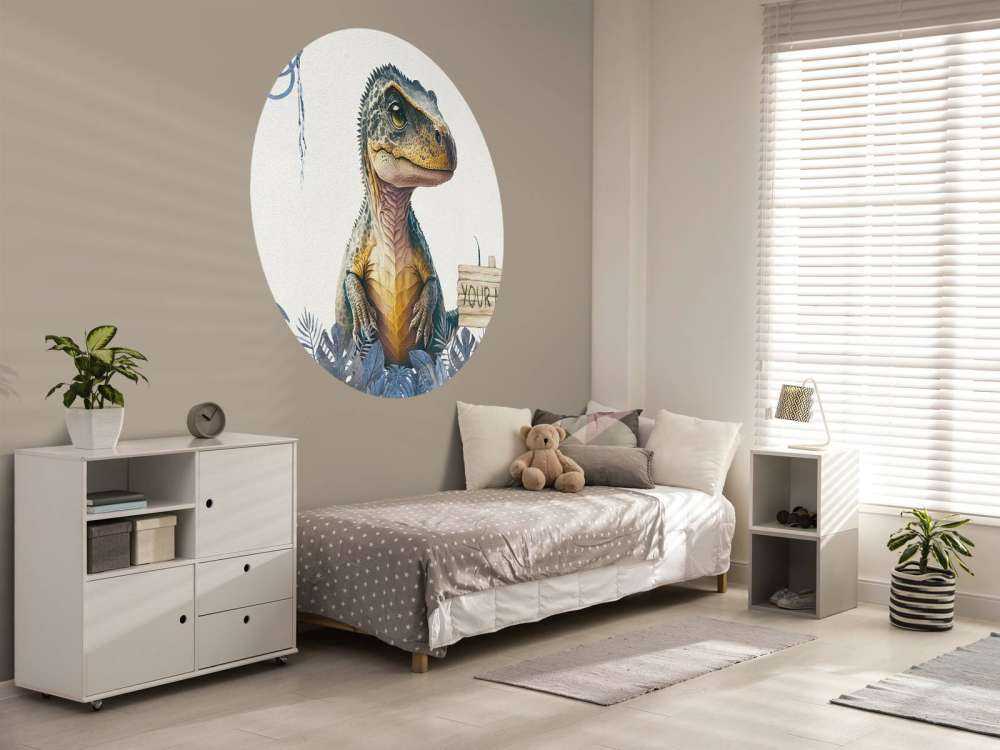 Baby t-rex i den blå junglen