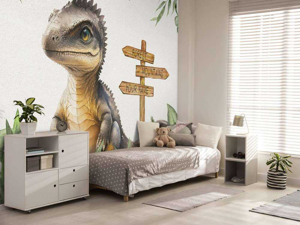 Baby spinosaurus i junglen