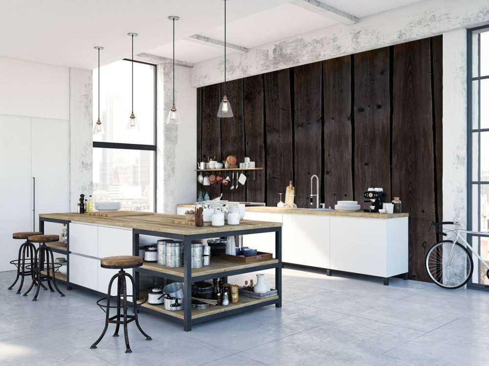 Lyst på mørkt treverk