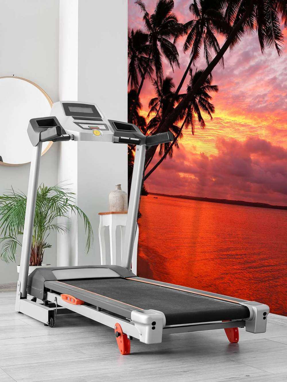 Palmer over et rødt hav