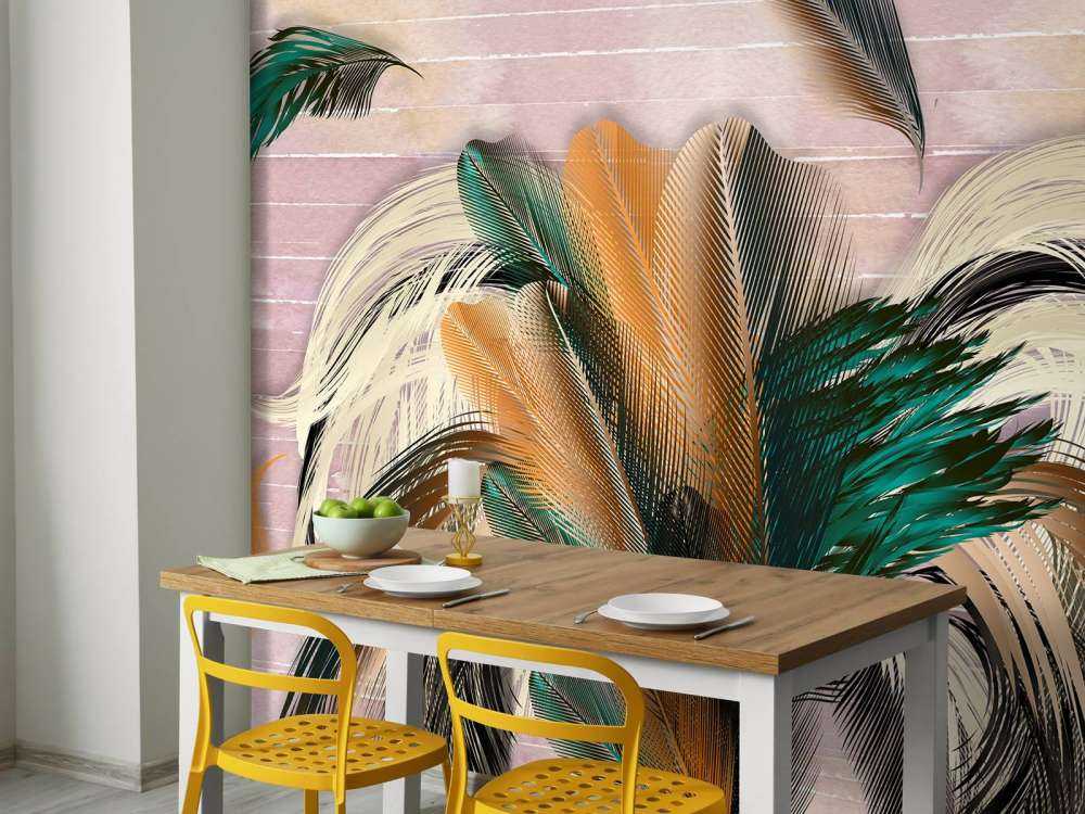 Fjær i blomsterform