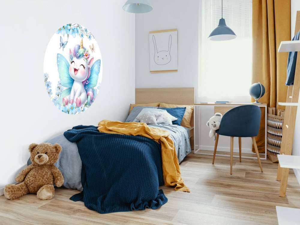 Blide Feer Enhjørning og Blomster