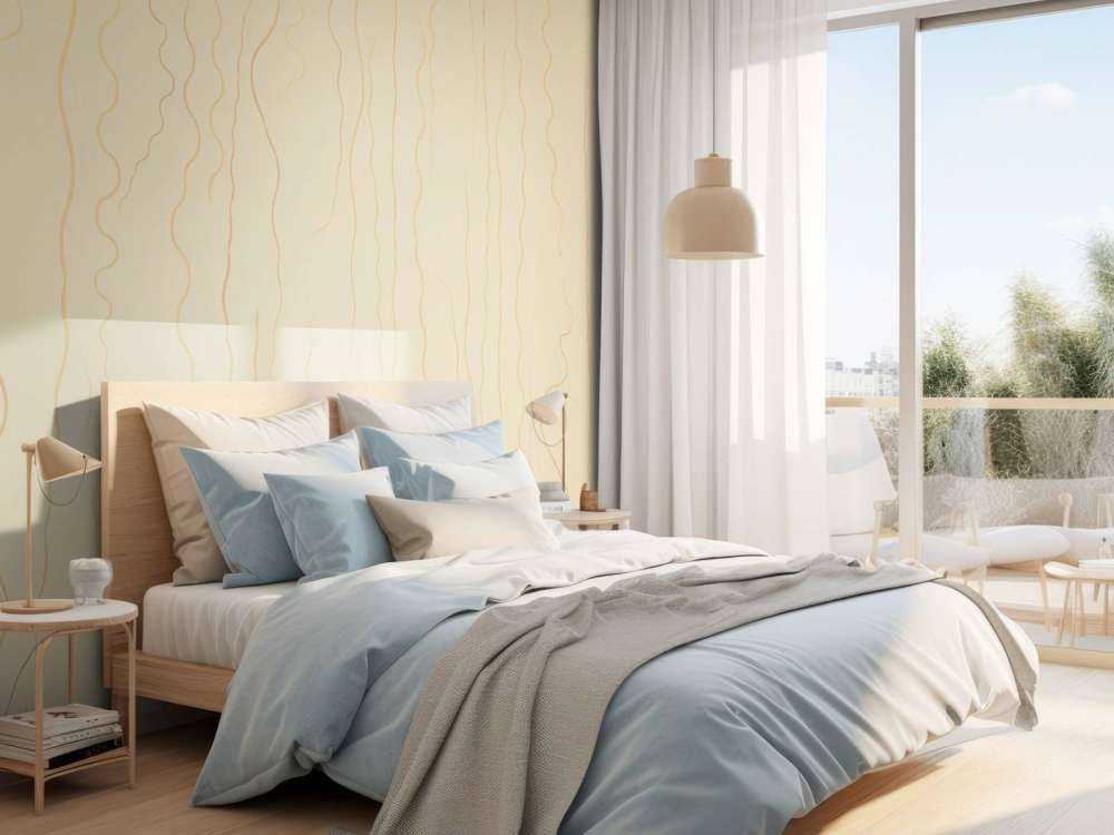 Organiske linjer gress beige II