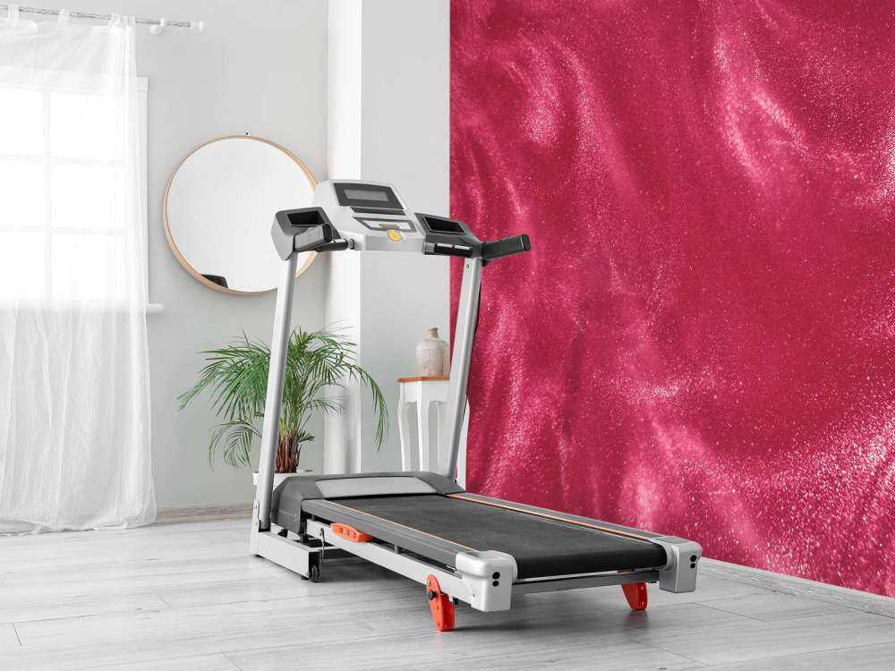 Rosa glitterpartikler