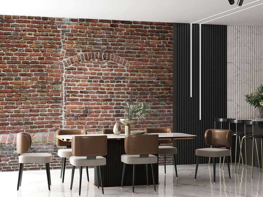 Gammel sprukket vegg