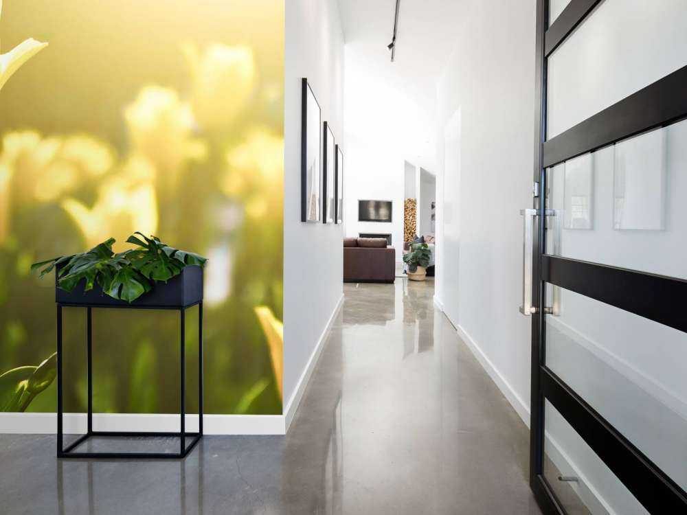 Lukk opp gul tulipann