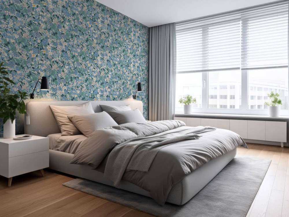 Floral Blossom Blue