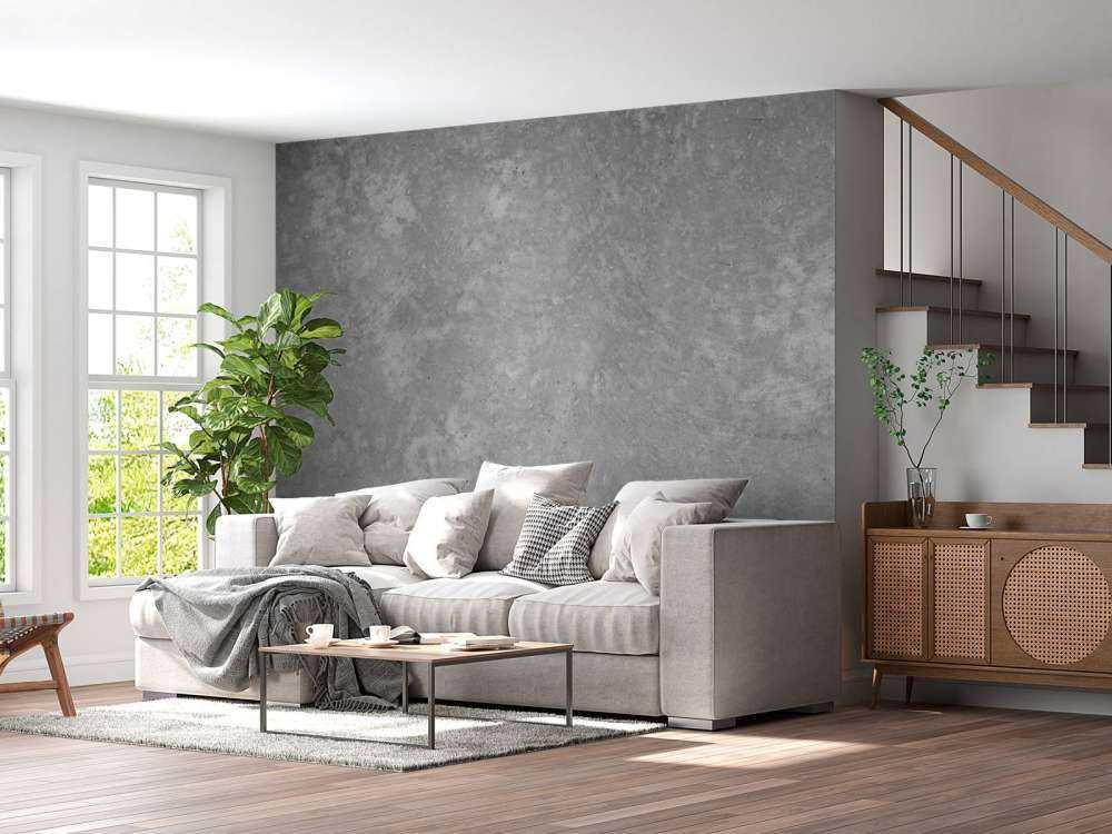 Mörk borstad betong