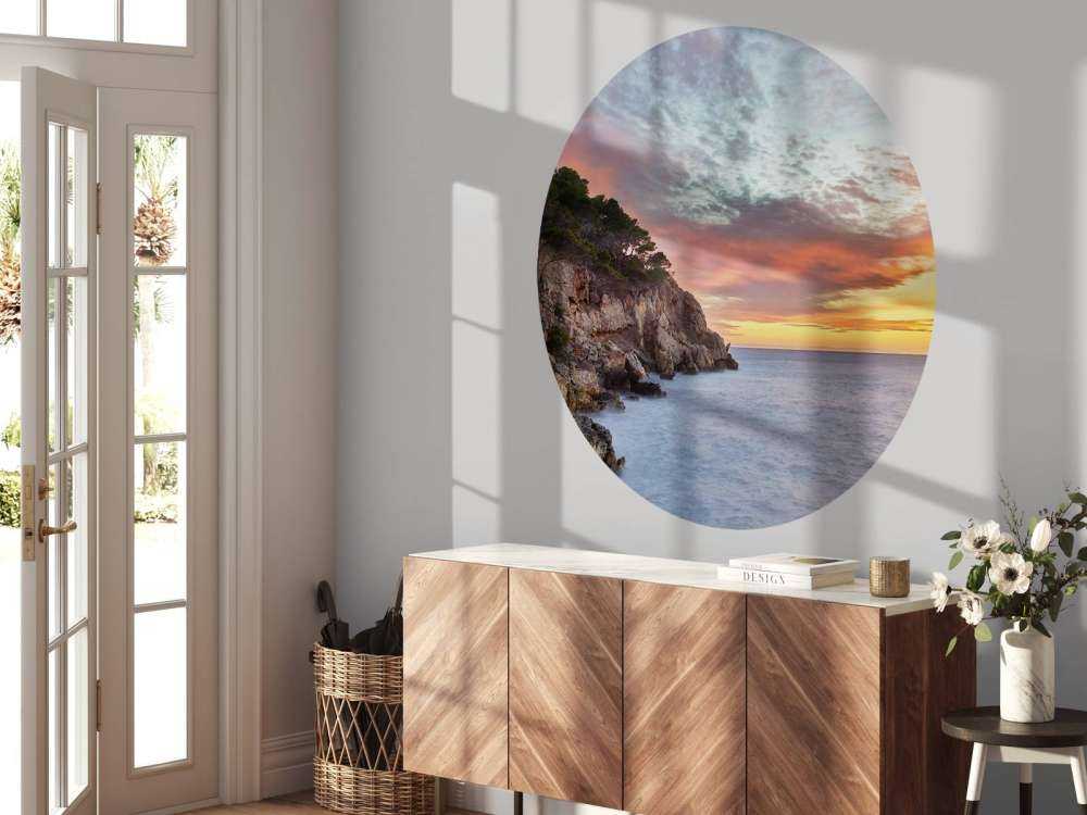 Färgrik solnedgång