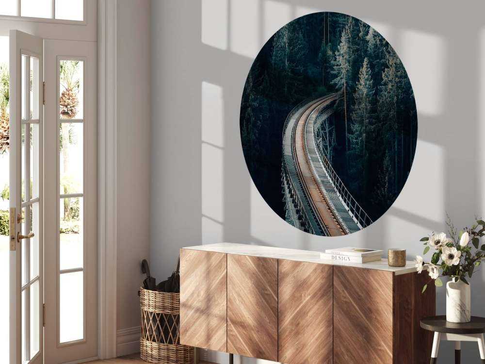 En gammal övergiven järnväg