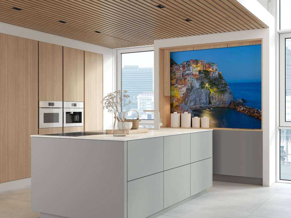 Italiensk stad på natten