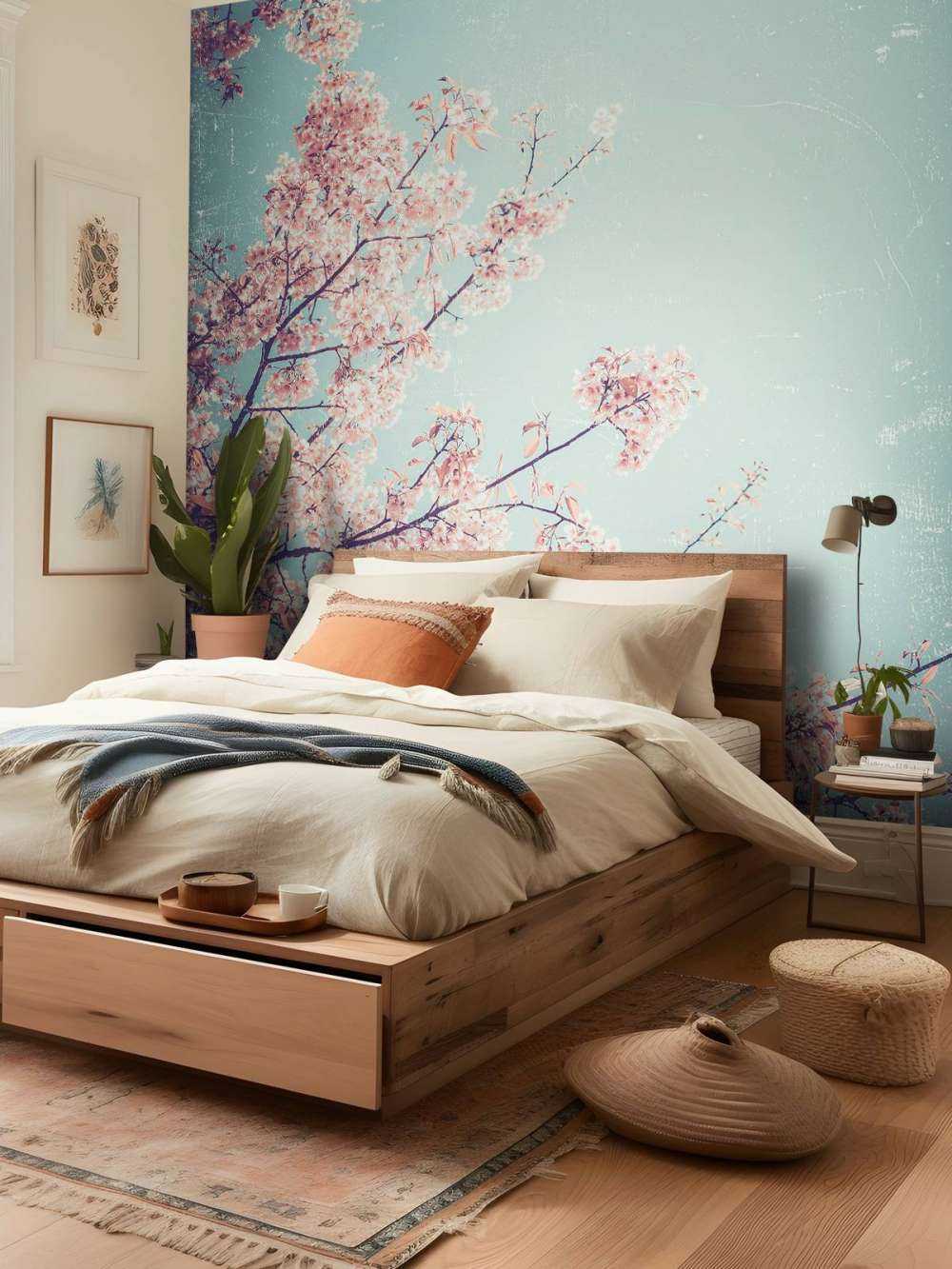 Vintage japanska blommor