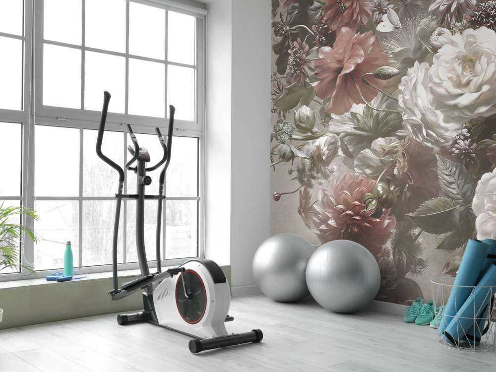 Stort bukett med vallmo Grädde