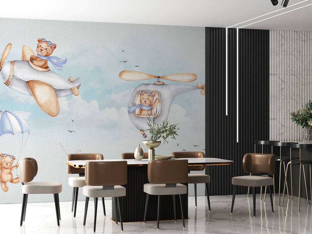 Björnar i himmelsblått