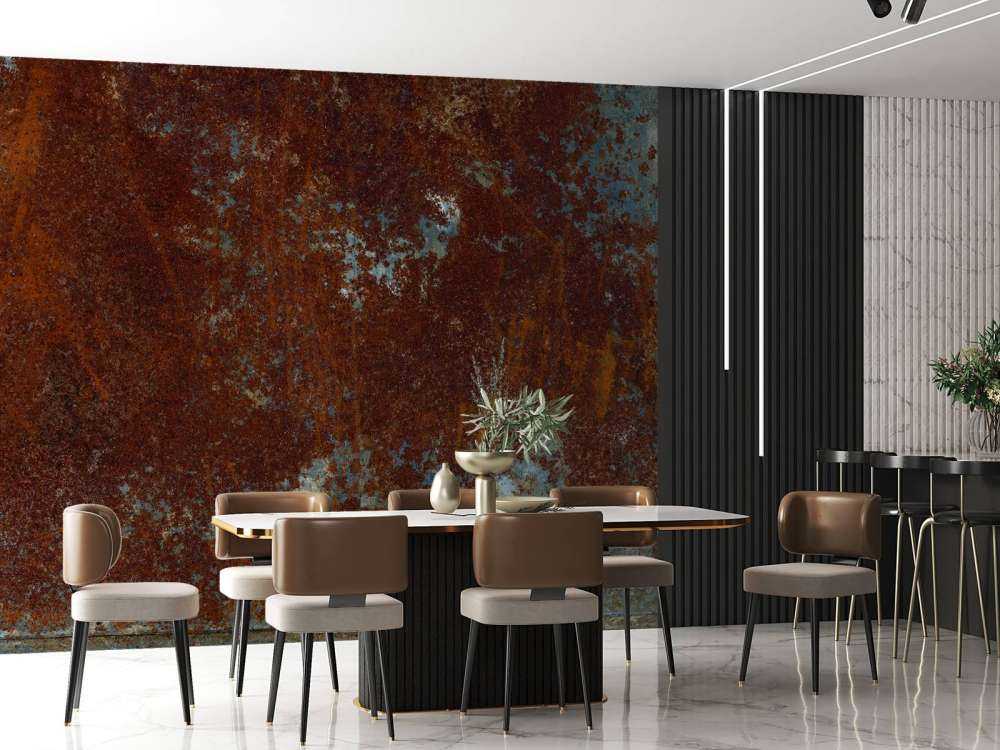 Rostig metallstruktur