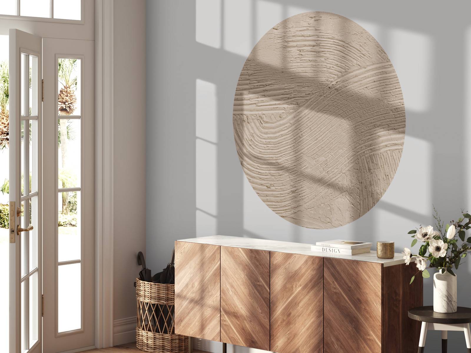 Texturerade linjer i taupe