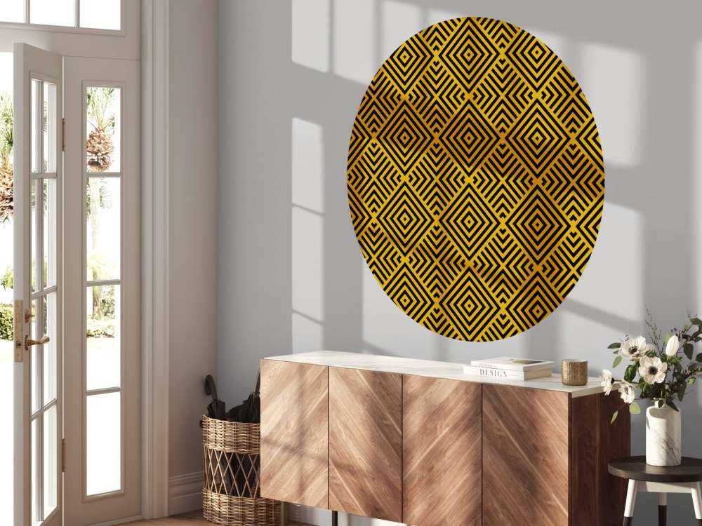 Svart och guld Art Deco