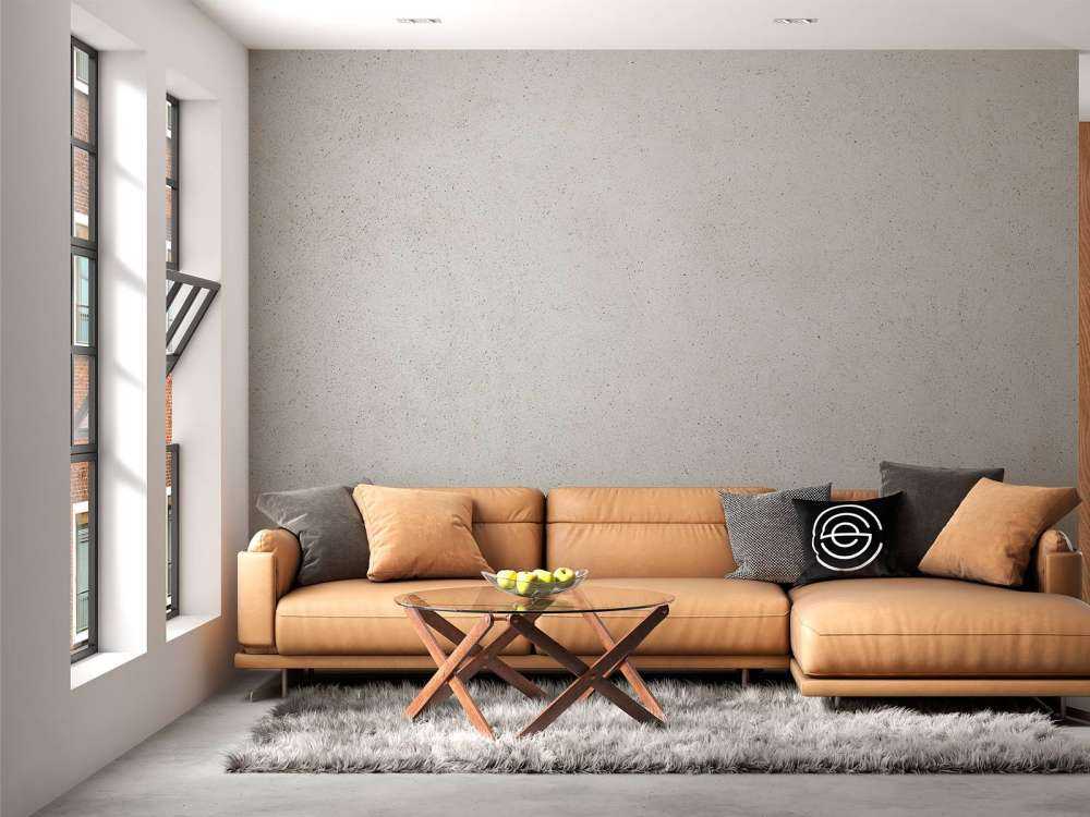 Betongkonstruktion med fin sten