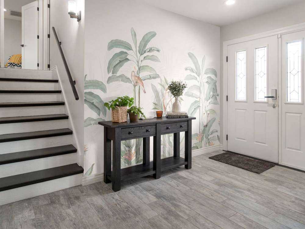 Vintage djungellandskap - pastell