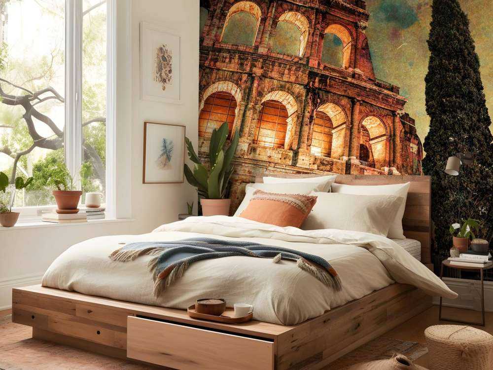 Famous Colosseum in Rome, Italy