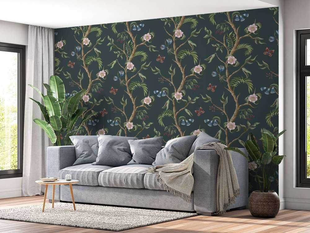 Mönster av blommande blommor