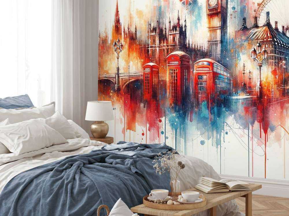 Akvarell London Skyline