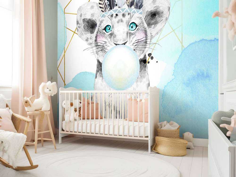 Indisk lejonunge med tuggummiklocka