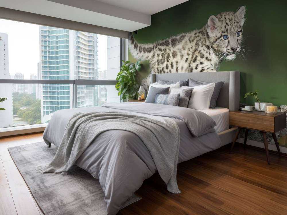 Sne leopard cub